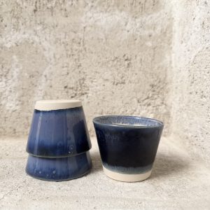 Vasos mini azules